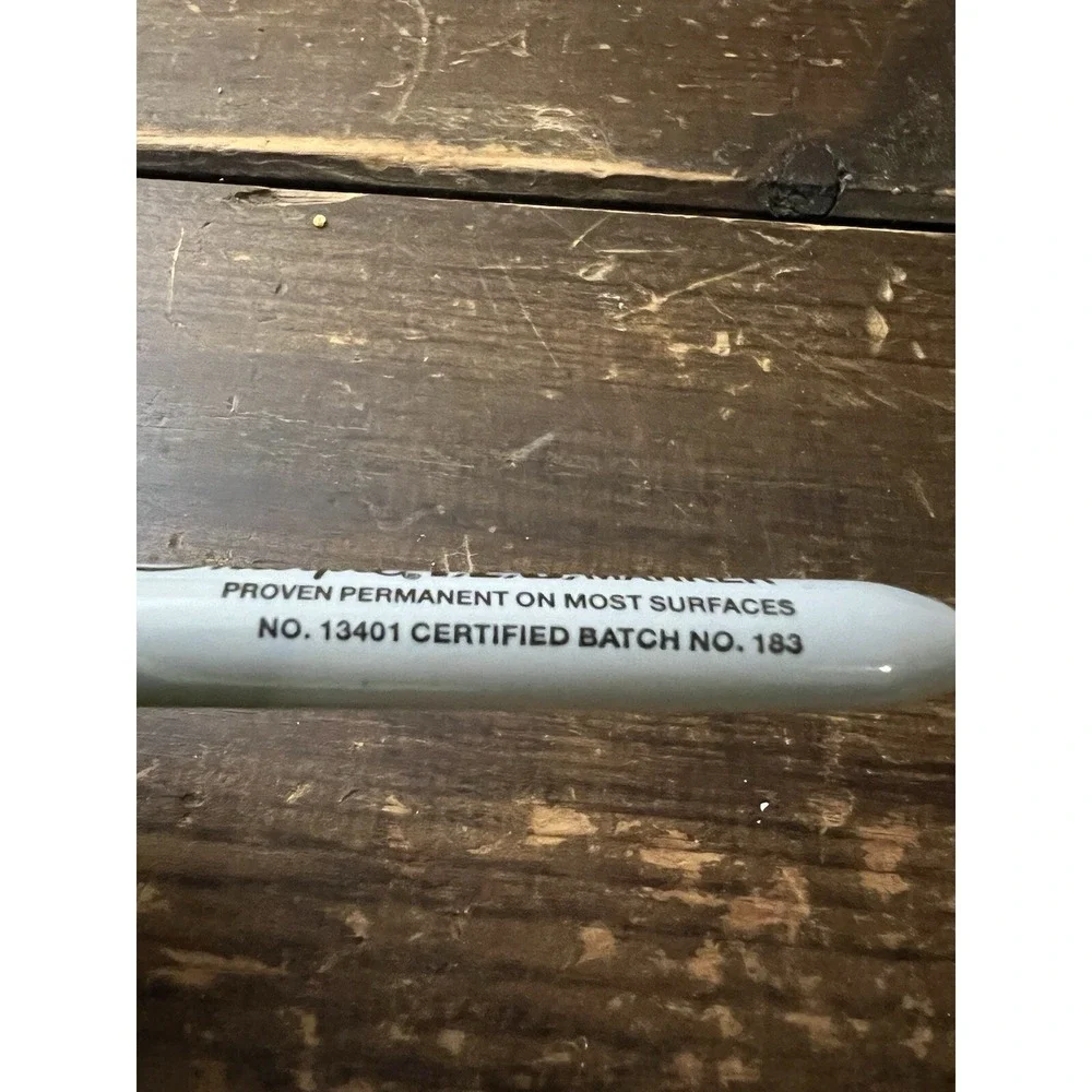 Sanford‎ Sharpie TEC Permanent Marker Black Ink Grey Barrel 13401 Certified 183